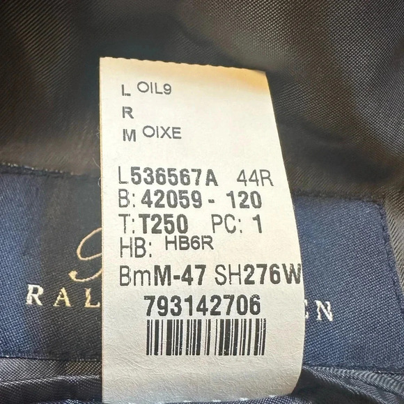 RALPH Ralph Lauren men’s sports coat. Silk & wool blend.  Gray, size 44R - Picture 11 of 12